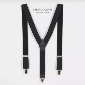 프리미엄 클래식 서스펜더 블랙 네이비 체크/셔츠/멜빵/벨트/가죽/고급/맬빵/골프/남성/선물용/남성용/선물