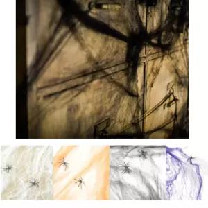 방탈출카페 공포체험 벽꾸미기 소품 거미줄 가랜드 그물장식 DIY