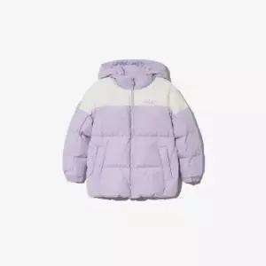 휠라키즈패딩 TQJ FK2DJG4202X-PLV 중힙 배색 구스패딩