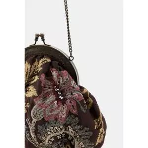 [국내] 자라 ZARA 자수 비즈 백 - 브라운 4751/215/700 5361801