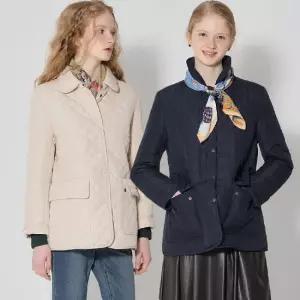 2SET [르오트(LeOT)] 실용성있는 에크루 퀼팅 점퍼+머플러 2종세트-사이즈 55~99다양