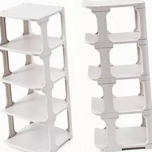5단 우산 걸이 신발 정리 선반 좁은 화이트 정리대 신발정리선반 신발수납선반 아파트현관신발장