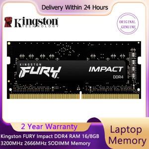 Kingston FURY Impact DDR4 RAM 16GB 8GB 32GB 3200MHz 2400 2666MHz SODIMM 노트북 메모리 260핀 Sodimm