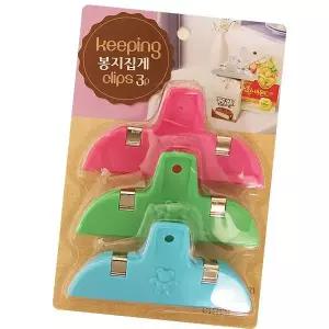 [셀러에이드]봉지집게 3P 1SET 120x60x40mm 주방용 조리도구 요리