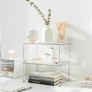 적층형 투명선반 화장대 정리 미니 아크릴 선반 팬트리 수납정리선반 적층