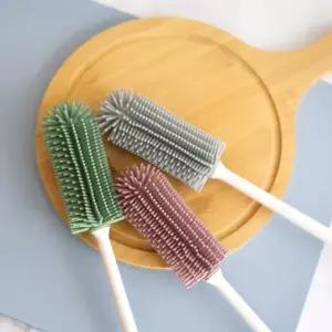 파스텔 실리콘 병 세척솔 3color/빨대세척솔 텀블러 실리콘솔 물병 청소 젖병집게 설거지 주방 젓병 수