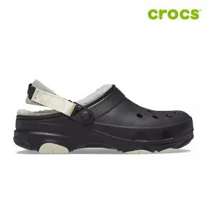 [하프클럽/크록스]올터레인 라인드 클로그 공용 털샌들 207936-001