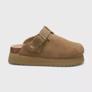 [폴더] 오찌 토피 스웨이드 클로그 베이지 여성 FLOTGA1W46