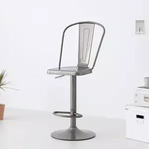 철제 높이조절 회전 홈바의자 카페 아일랜드 식탁의자 식탁의자 원목의자 카페의자