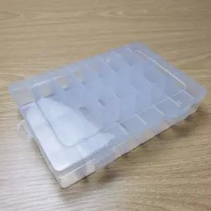 투명 24구 비즈케이스 비즈케이스 비즈정리함 비즈부자재 비즈공예세트 비즈통