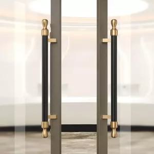 출입문 도어핸들 상가 양문 손잡이 대문 엔틱 황동 씰 도어 스트립