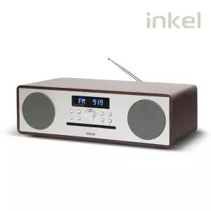 인켈 IK-A370CD 레트로 디자인 올인원 CD플레이어 오디오 FM라디오 월넛