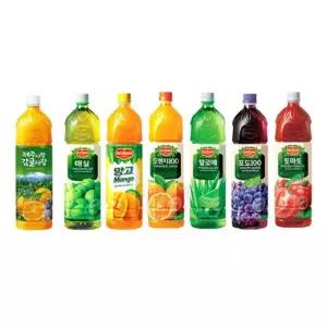 [아트박스]/마전동상회 롯데 제주감귤 델몬트 과일 주스 1.5L 7종 6개