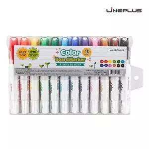 [브이와이][VCMOS949]화이트 라인플 보드 칼라 학용품 세트 12색