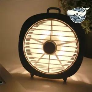 [셀러에이드]무드등 기능 미니 선풍기 USB 저소음