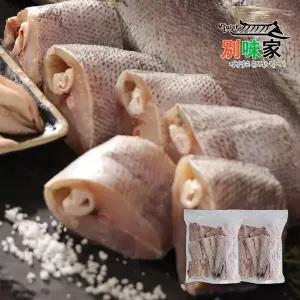 [별미가] 남해별미 담백한 임금님 건강식 국내산 반건조 손질 절단 대민어 900g x 2팩