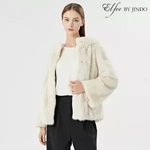 진도모피 239 진도 Elfee 풀스킨 휘메일 밍크 후드 자켓 (E8W3EJ11)
