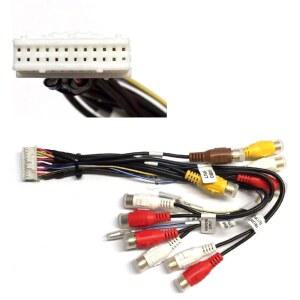 일부 파이오니어/프리미어 24핀 애프터마켓 DVD Nav 라디오 CDP1091 CDP1143 AVIC-D3 AVIC-F900BT AVIC-F90BT AVIC-F9115BT + 기타용 ASC 카 스테레오 RCA 오디오 비디오 와이어 하네스 플러그