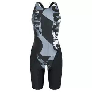 아레나 스머지레터 4부 반신 A5BL1LD35BLK 여성 반신수영복