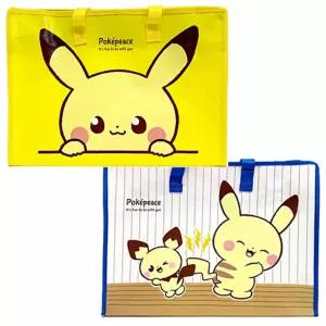 포켓몬스터 부직포백 중/캐릭터/디자인/부직포/선물용/지퍼/가방/쇼핑백/다용도/보조/수납백/포장백/선물백