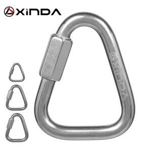 삼각형 CARABINER 암벽 XINDA MEILONG 등반 장비 연결 스틸 스테인레스