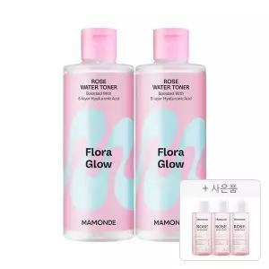 마몽드 플로라글로우 로즈워터토너 300ml, 2개 + 증정 (로즈워터토너 50ml, 3개)