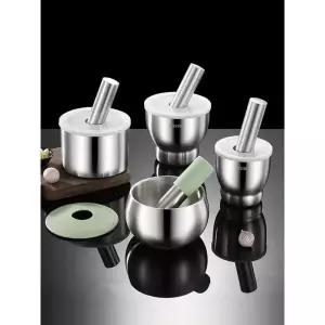 스텐 절구 고추 마늘 스텐절구 참깨 다지기 스테인레스 대형