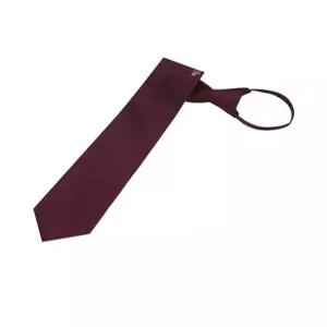 [오스틴리드]레드 솔리드 원포인트 큐빅 클래식 자동타이-A3NZ2302