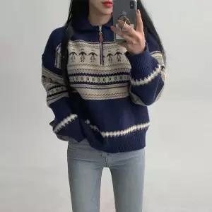 [에이와비] 빈티지하프집업니트 -2color