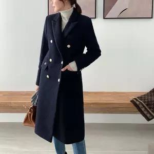 (뮬랑) 에센셜 누빔 금장 롱코트[코트CQ53]