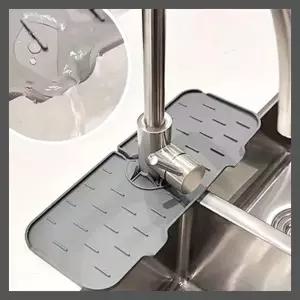 [싸더라] 실리콘 싱크대 물막이 배수패드 물튀김방지패드