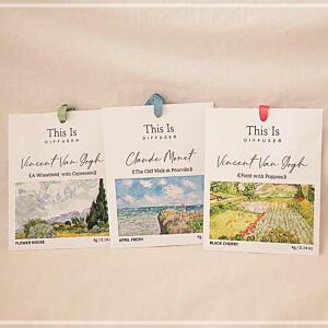 [3개] 디스이즈 종이방향제 레몬유칼립투스 고급 차량방향제 향기로운 꽃지향 향좋은 선물