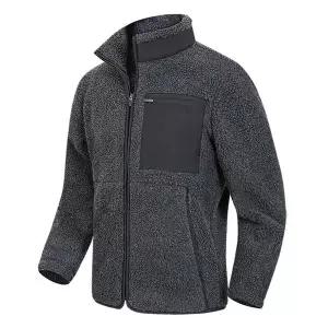 [디바옴므]배색 포인트 보아털 안감 뽀그리 후리스 양털자켓 점퍼 하이넥