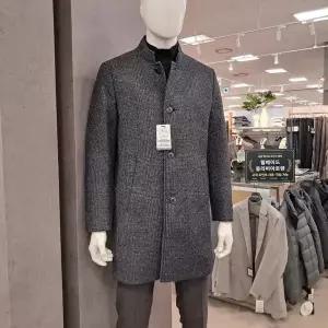 [트레몰로] HC09 네이비 롱코트 (주)세정 인디안 남성 24년 겨울 울저지 스탠에리 (S23533757)