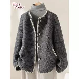 [하프클럽/]저스트울트위드숏코트_여성자켓코트