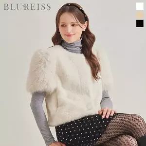 [신세계라이브쇼핑][블루레이스] 인조퍼 배색 반팔 베스트_B5W1VT4961