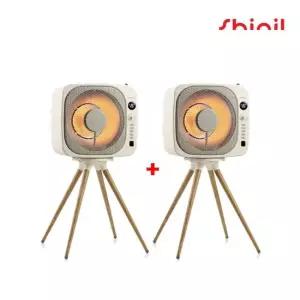 2025 신일 에코팬 큐브히터 더블(2대) 구성_크림베이지( SEH-BE800P)