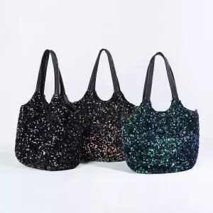 스팽글 숄더백 여성 데일리 대학생 큰가방 반짝이숄더백