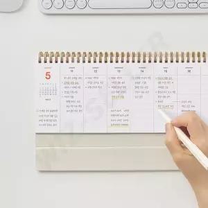 2026년 가로형 체크리스트 위클리플래너 일주일 공부 주간계획표 업무용 스케줄러 테이블 스터디 탁상달력