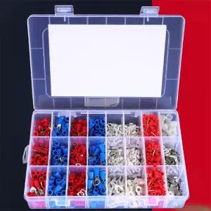 (24종 1000P) 압착 단자 O형 Y형 링단자/슬리브/앤드/터미널/케이블/총알/접속/전선/전기/구리/고급/세트