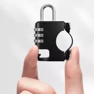 [셀러에이드]방수 도난방지 3열 헬멧 잠금 번호키 자물쇠 열쇠 헬멧걸이