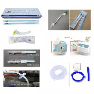 [석션소모품 HS-111 HS-112] 영화의료기 국산 가정용석션기 기도확보유지기 5개(성인용) 석션줄 카테터 역류방지필터 외 소모품 모음 썩션기 전동식 의료용 흡인기