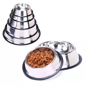 [콩심팥심]LW 스텐 애견식기 S-M 개밥그릇 스텐식기 애견밥그릇 사료그릇