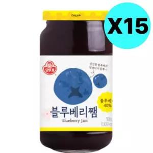 오뚜기 블루베리 쨈 과일 잼 500g X 15개 대용량 업소