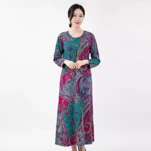 [모슬린]엄마옷 페이즐 면원피스 홈웨어_ 516FGH349 마담중년여성빅사이즈50대60대