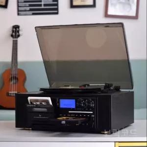 올인원 전축 오디오 cd 카세트 lp 라디오 턴테이블 축음기