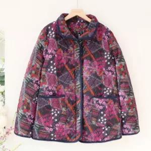 할머니옷BEST 린꽃마이 자주색 누빔퀼팅패딩 겨울경량잠바점퍼 80대90대선물 어르신생신