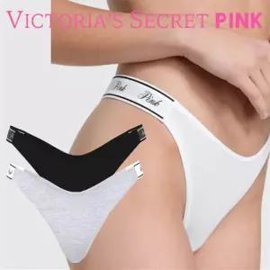 갤러리아 빅토리아시크릿 핑크 모달 면 스판 로고밴딩 티팬티