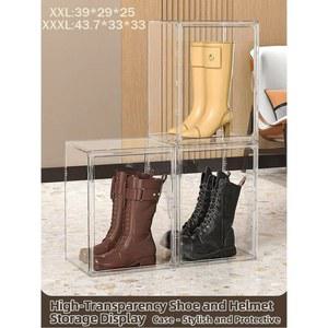 신발 피규어 헬멧 책 및 가방을 위한 초대형 투명 보관함 주최자 디스플레이 캐비닛 케이스