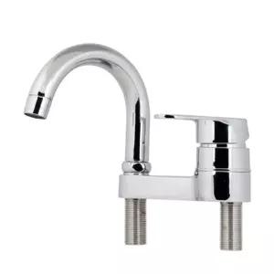 KAHN 대붙이 한개레버식 온냉수 거위목세면 00486 (1J222)대수도꼭지 세면기 욕실교체수전 화장실